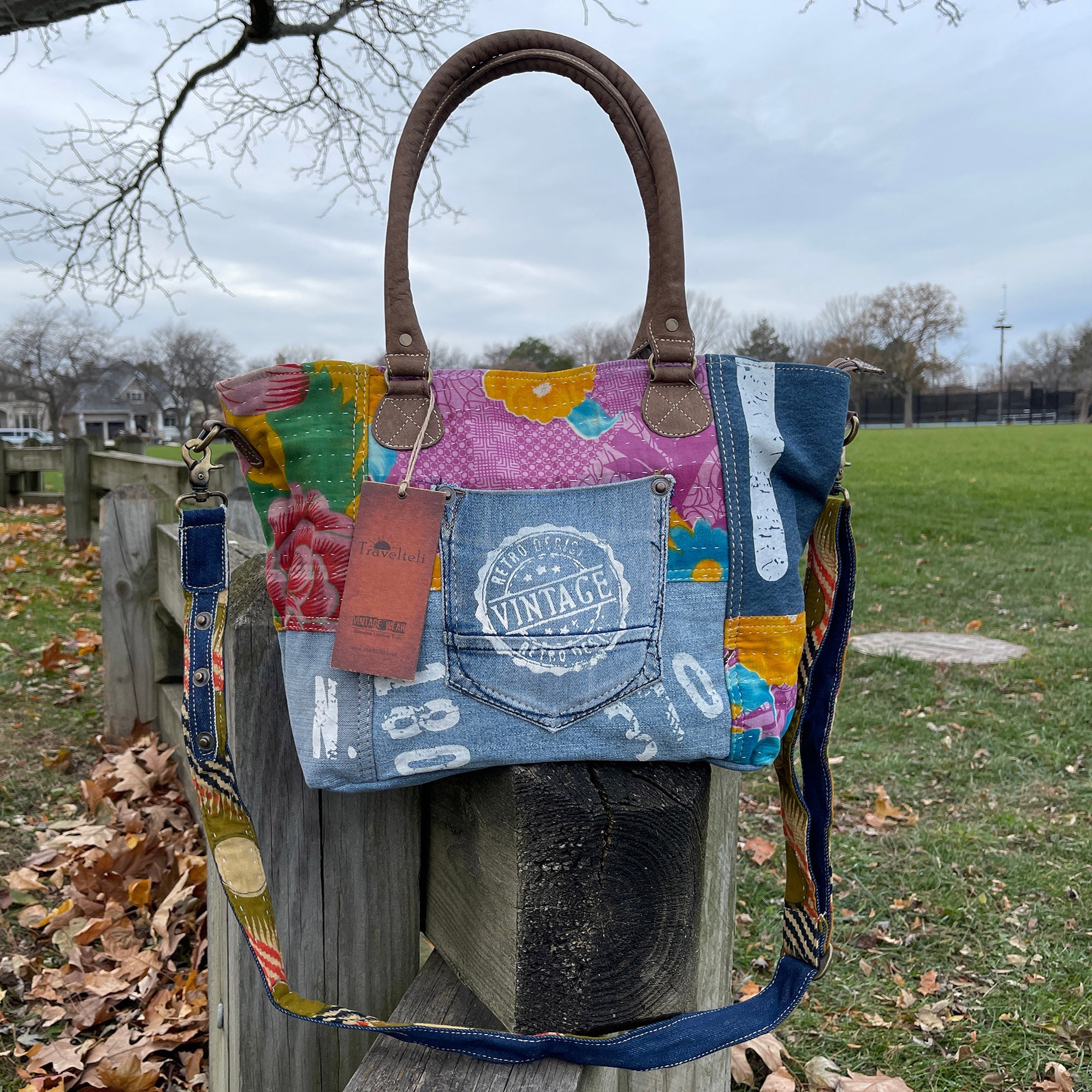 Vintage 70s Denim Purse