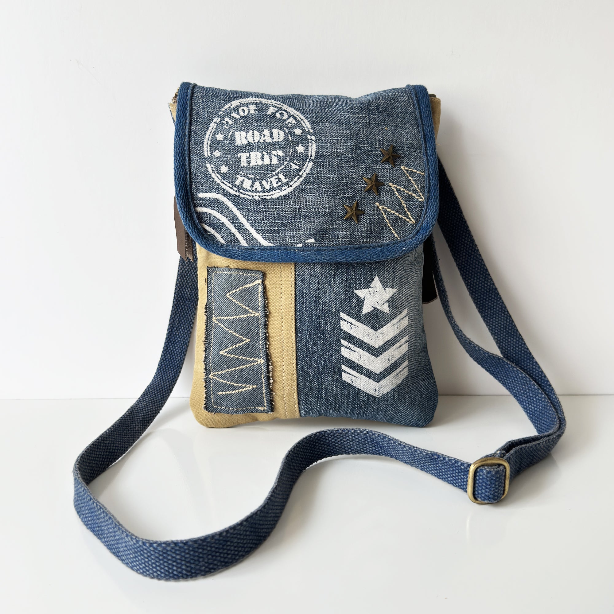 Jeans sling bag design hotsell