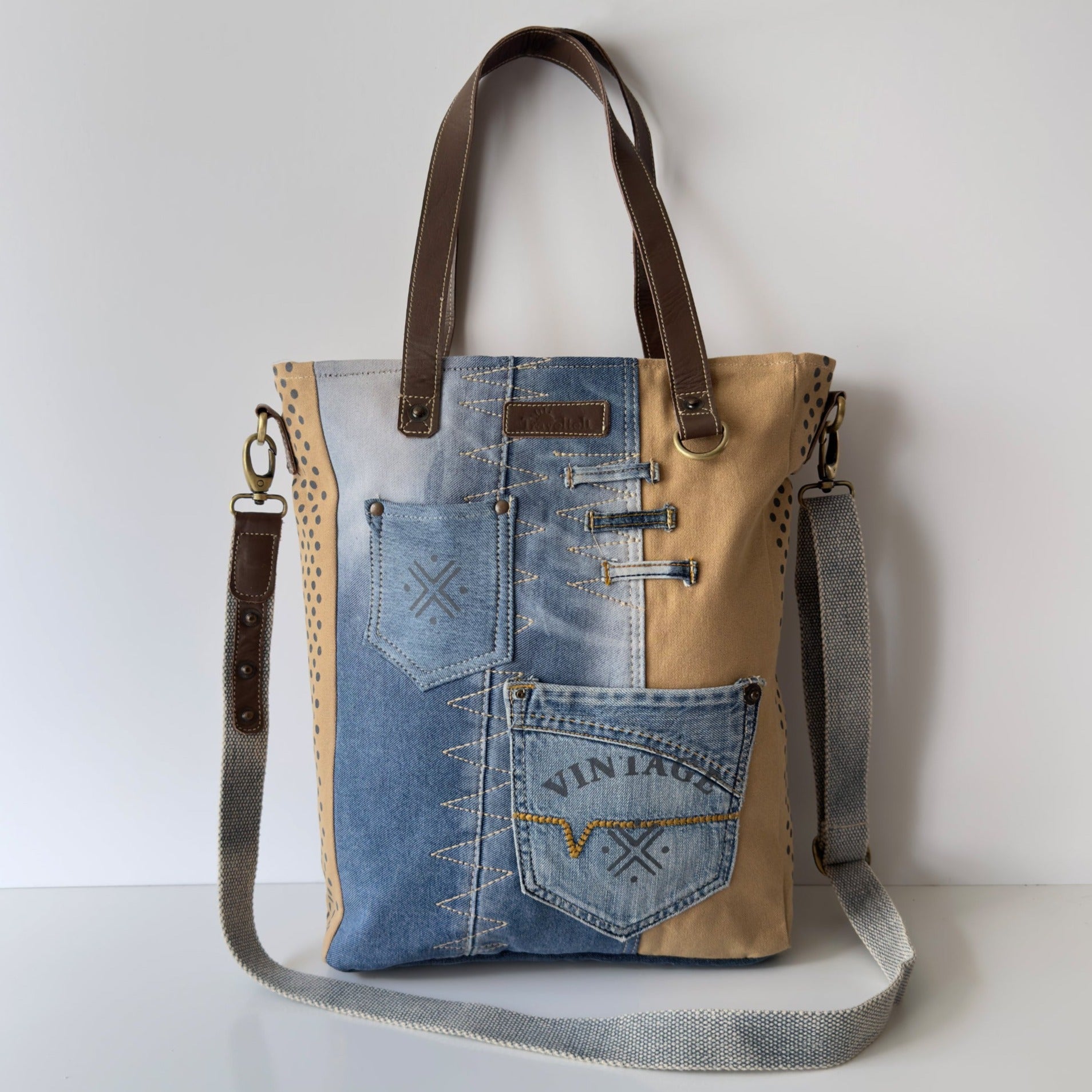 Canvas Shoulder Bags TRAVELTELI