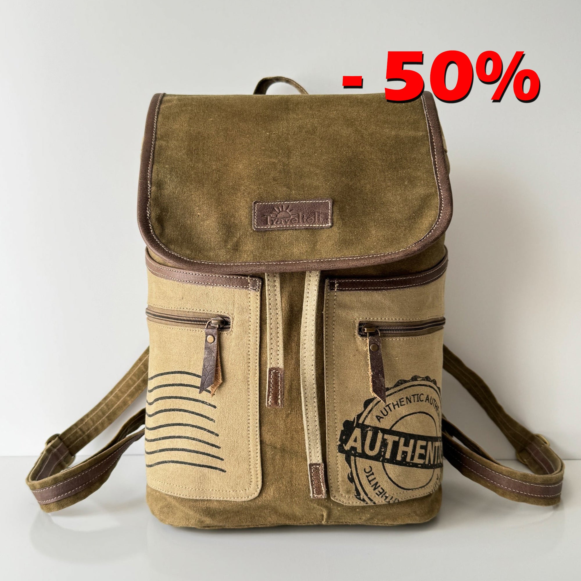 Authentic Explorer Canvas Backpack