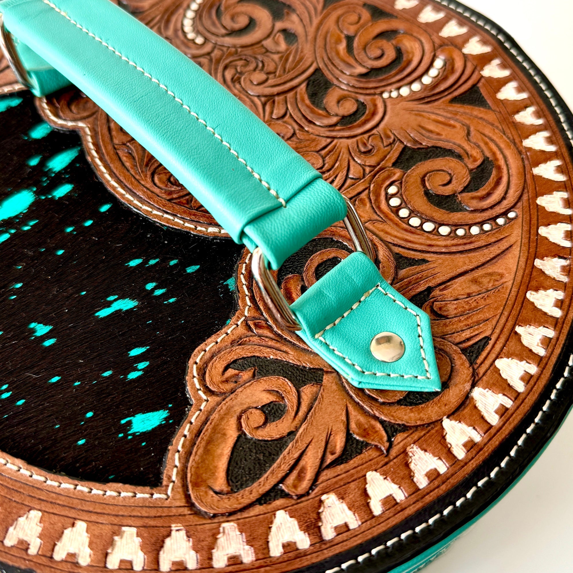 Elegant Turquoise Jewelry Travel Case