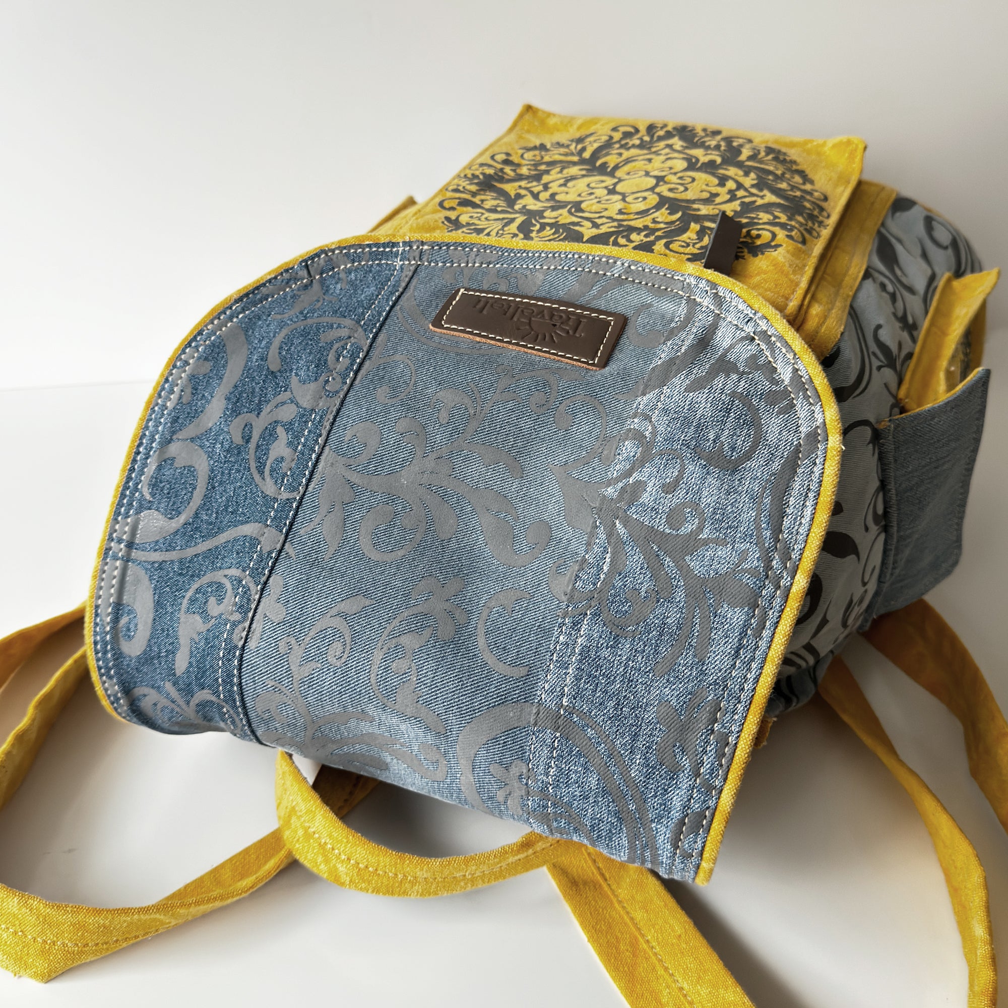 Baroque Print Travel Backpack