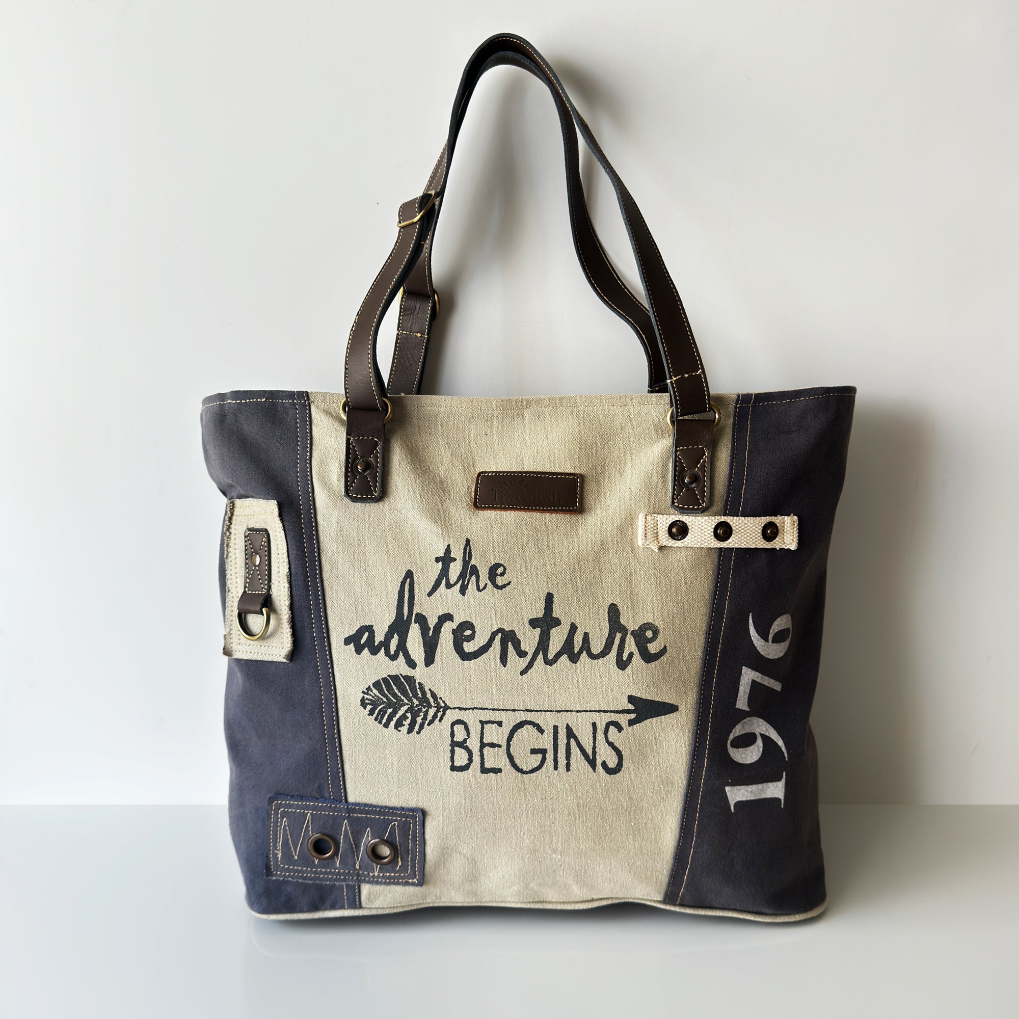 Adventure Begins Canvas Travel Tote Bag