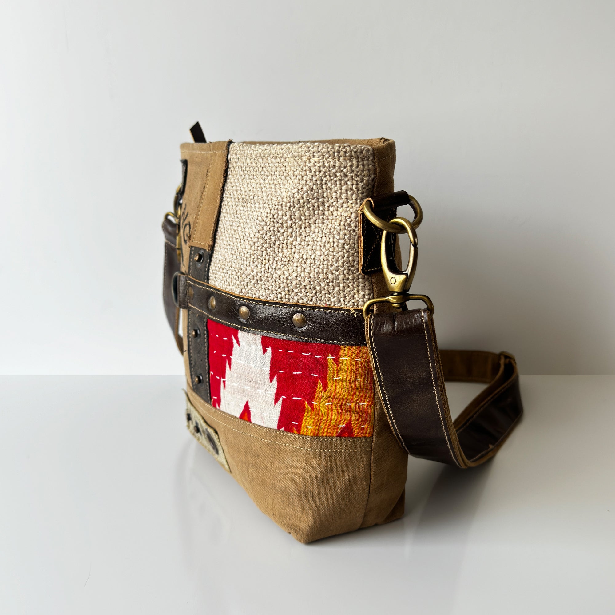 Rugged Canvas Crossbody Travel Bag