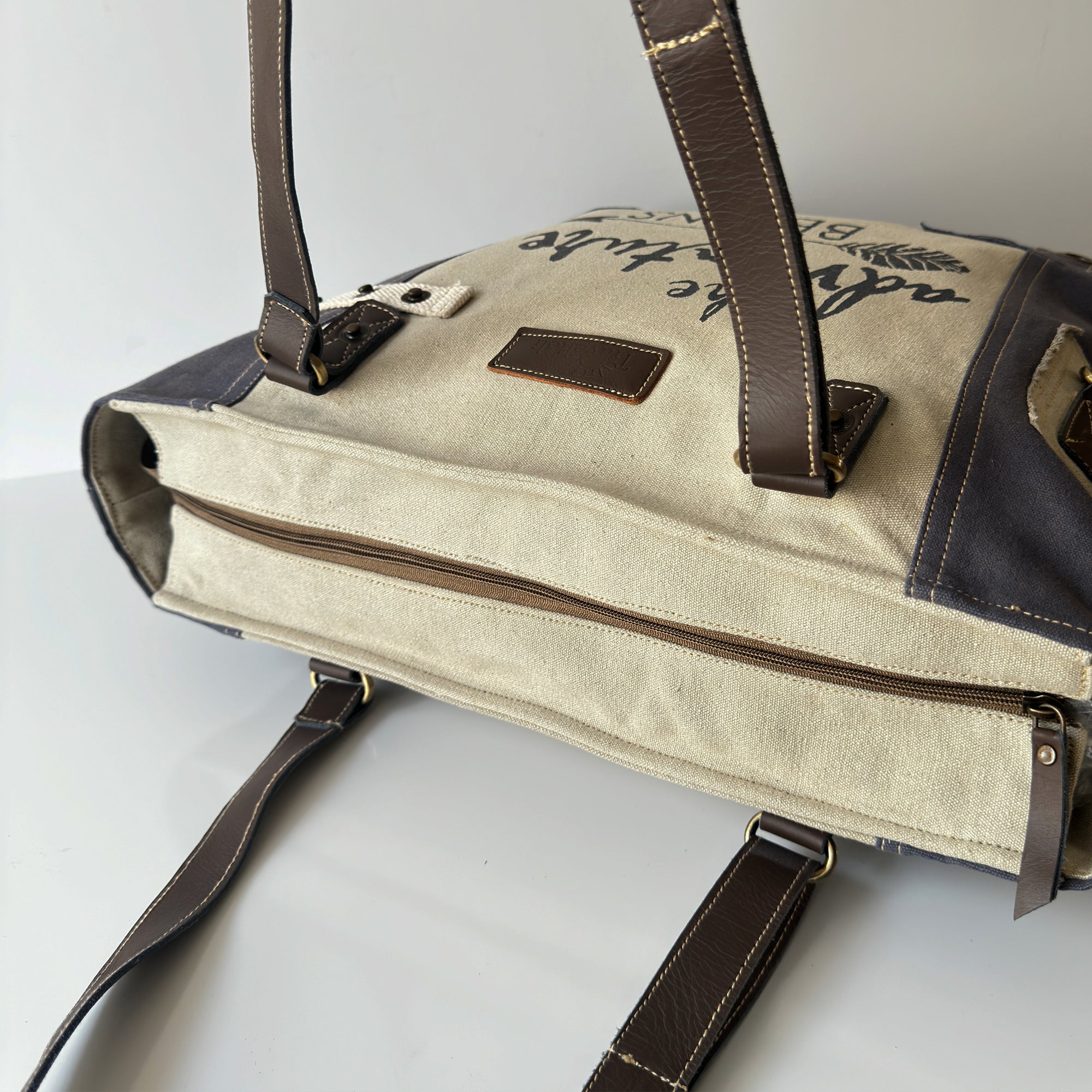 Adventure Begins Canvas Travel Tote Bag