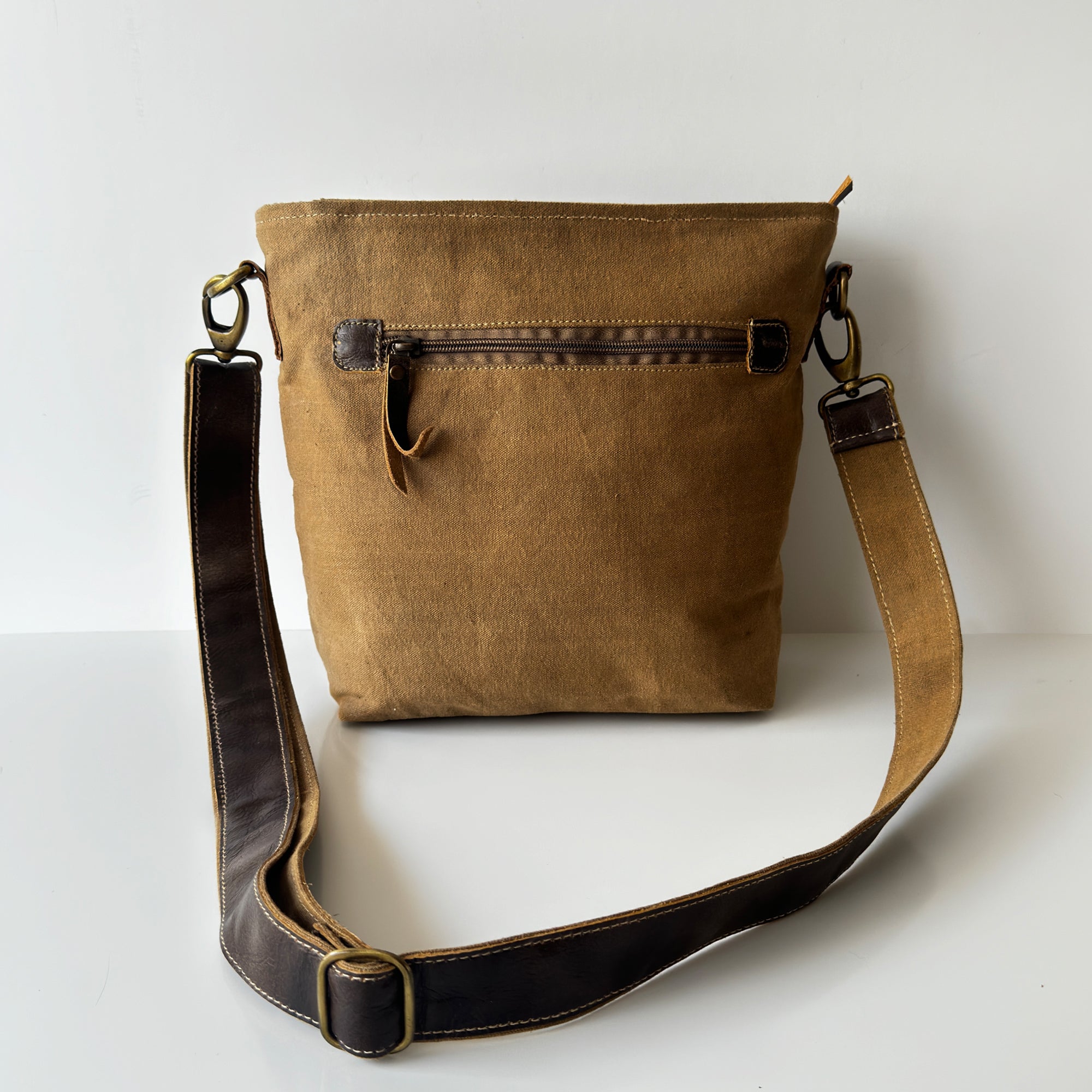 Rugged Canvas Crossbody Travel Bag