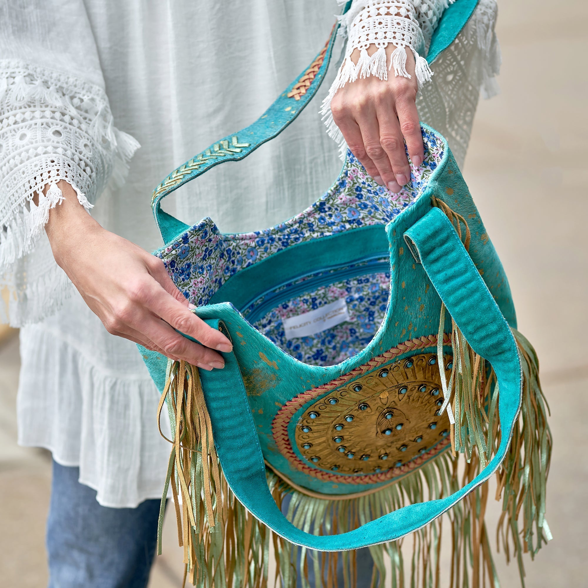 Leone Belle Emerald Infusion Shoulder Bag