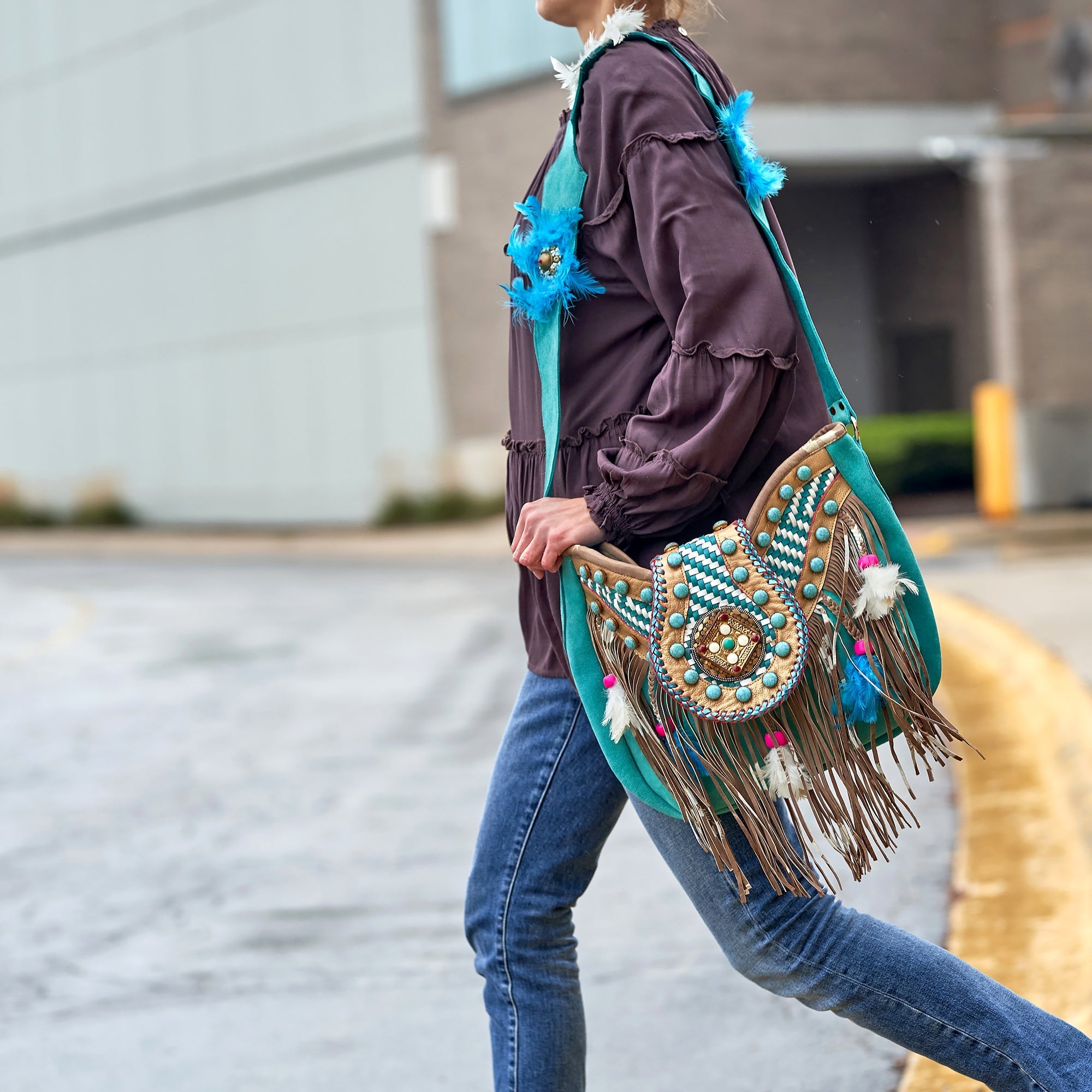 Ellesmerey Turquoise Treasure Shoulder bag