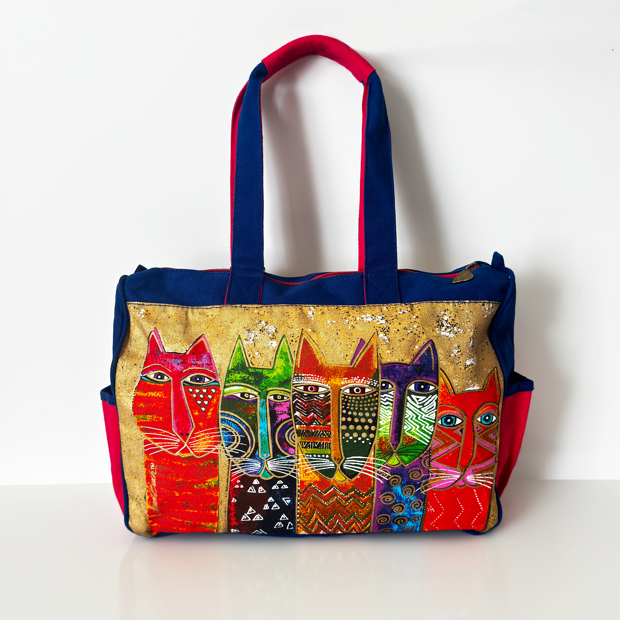 Five Cats Art Shoulder Purse