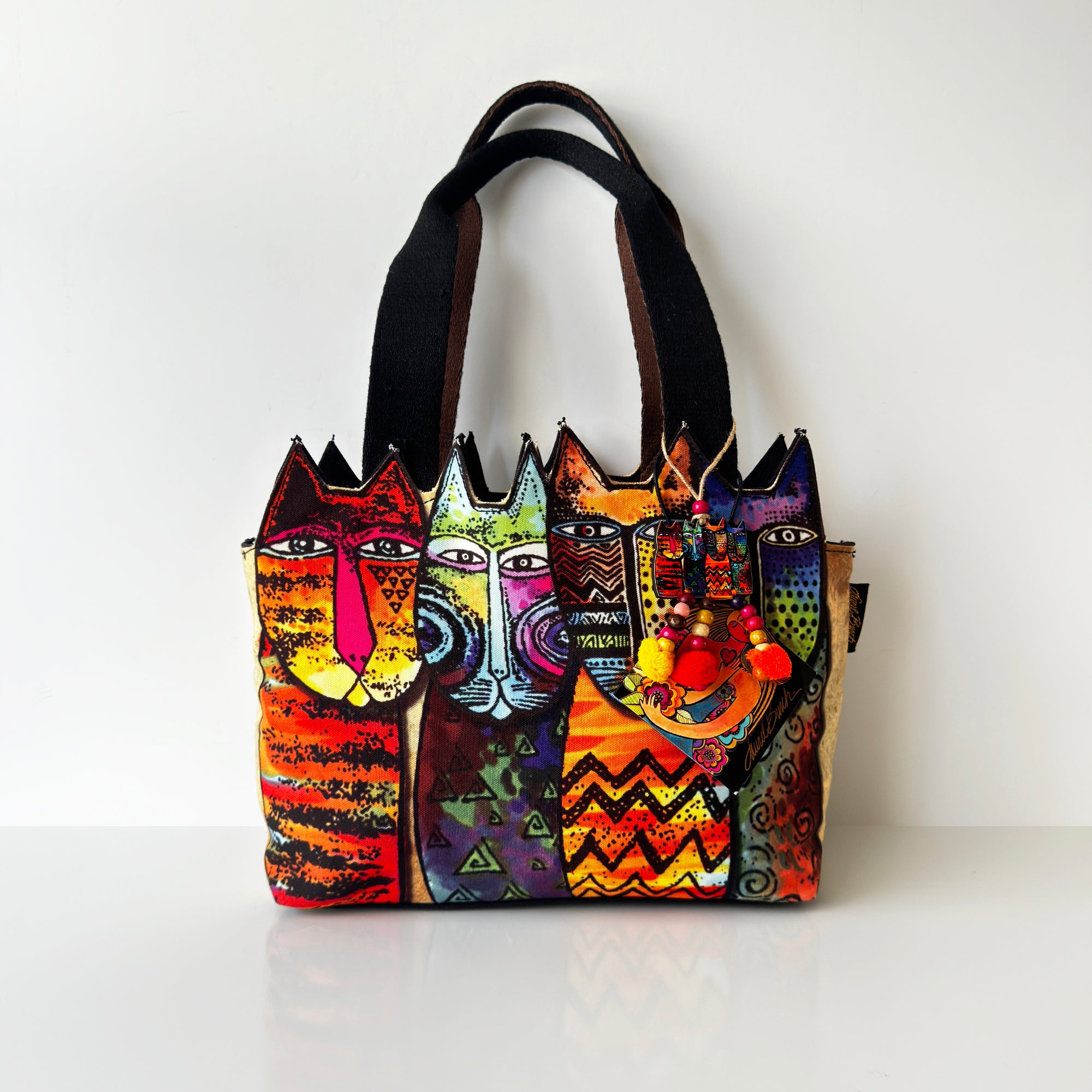 Bohemian Cats Canvas Tote Bag