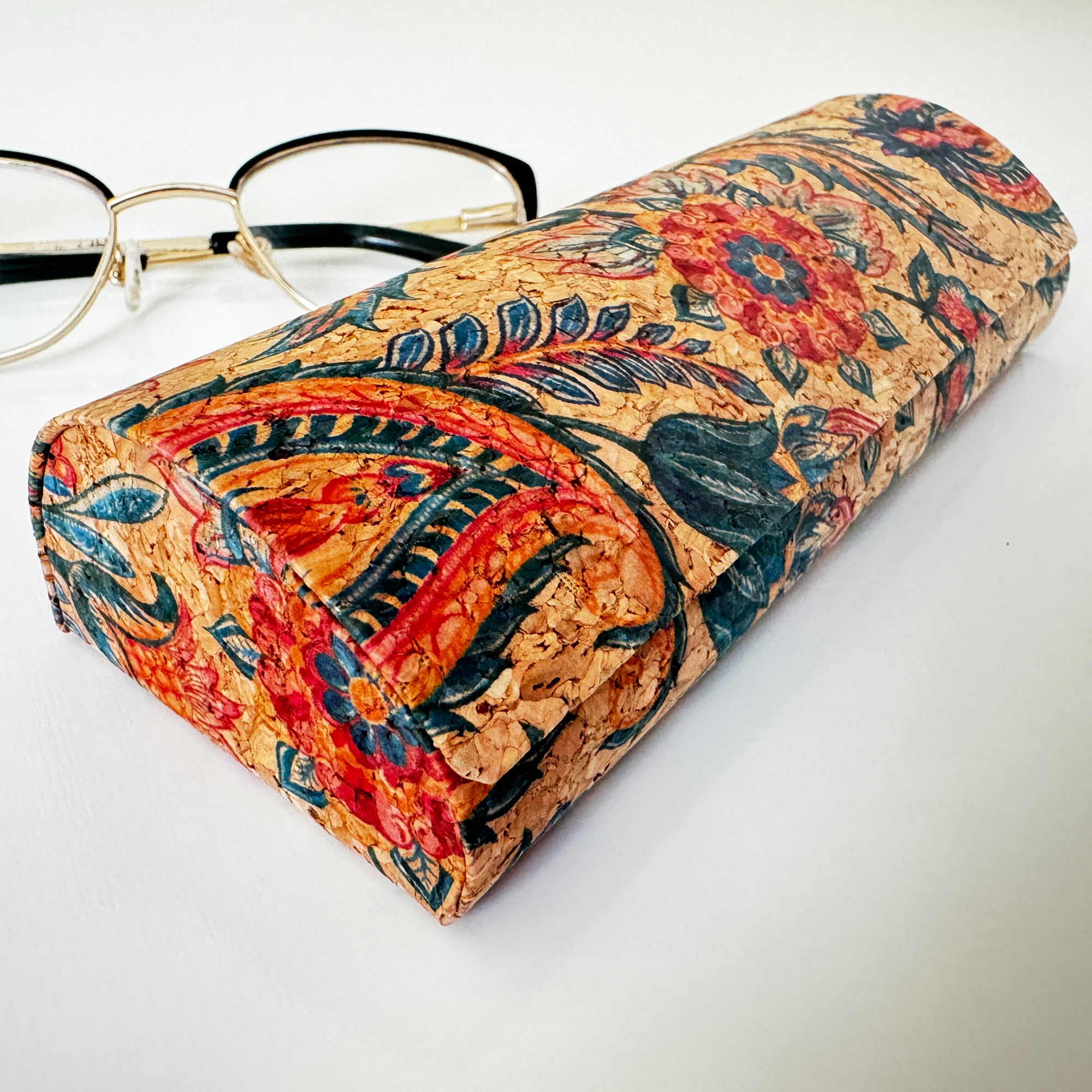 Handcrafted Blossom Eyeglasses Case