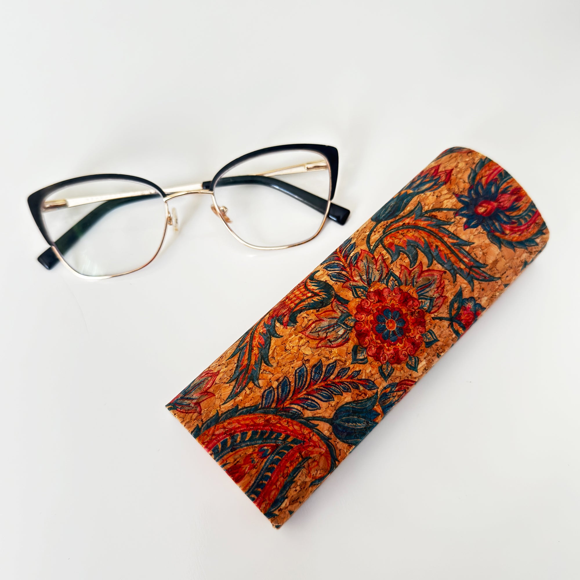 Handcrafted Blossom Eyeglasses Case