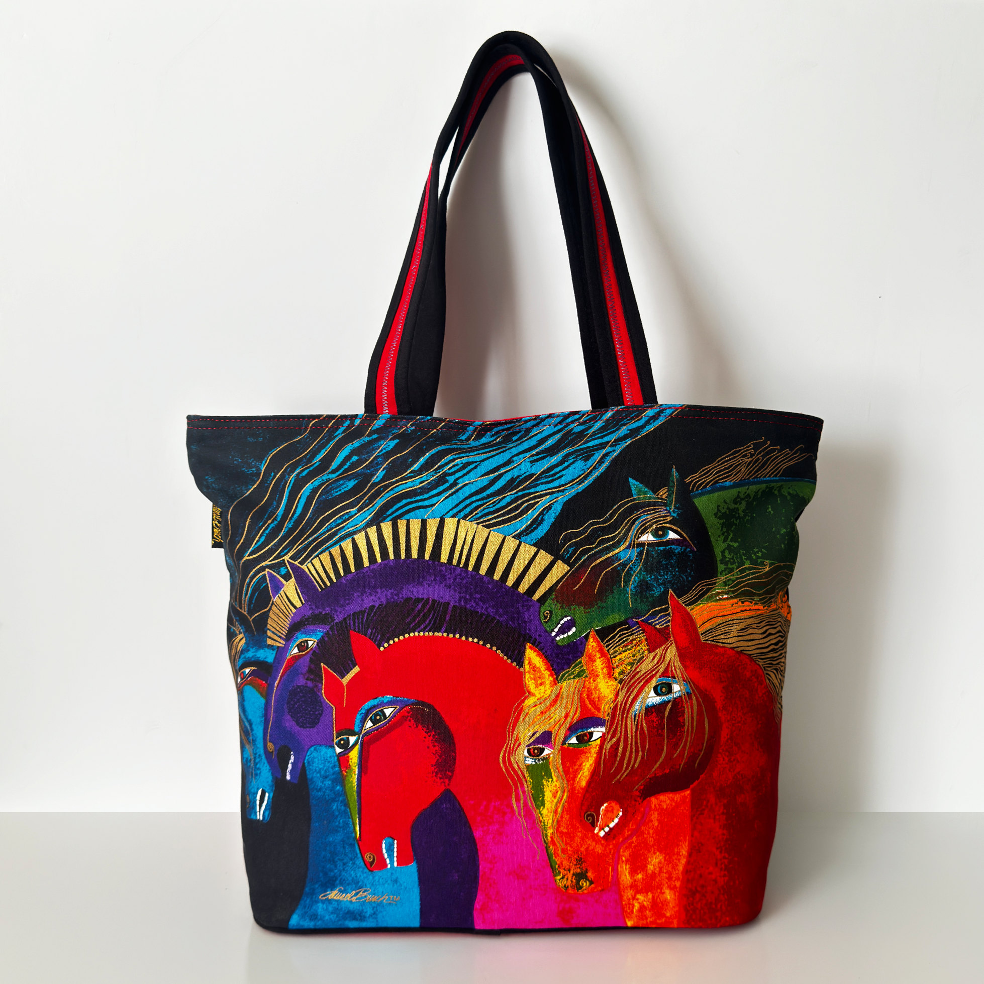 Artistic Horses Canvas Bag