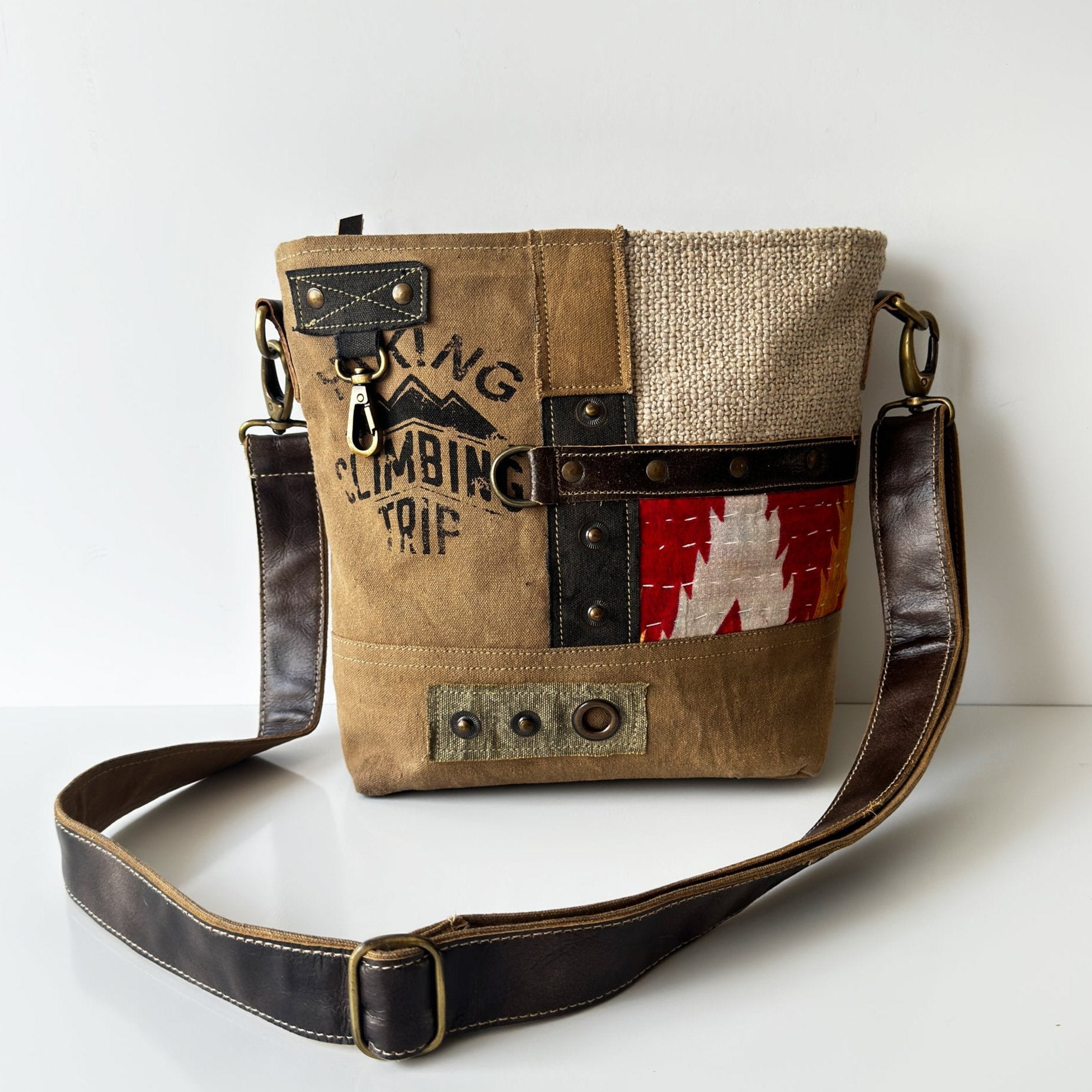 Rugged Canvas Crossbody Travel Bag