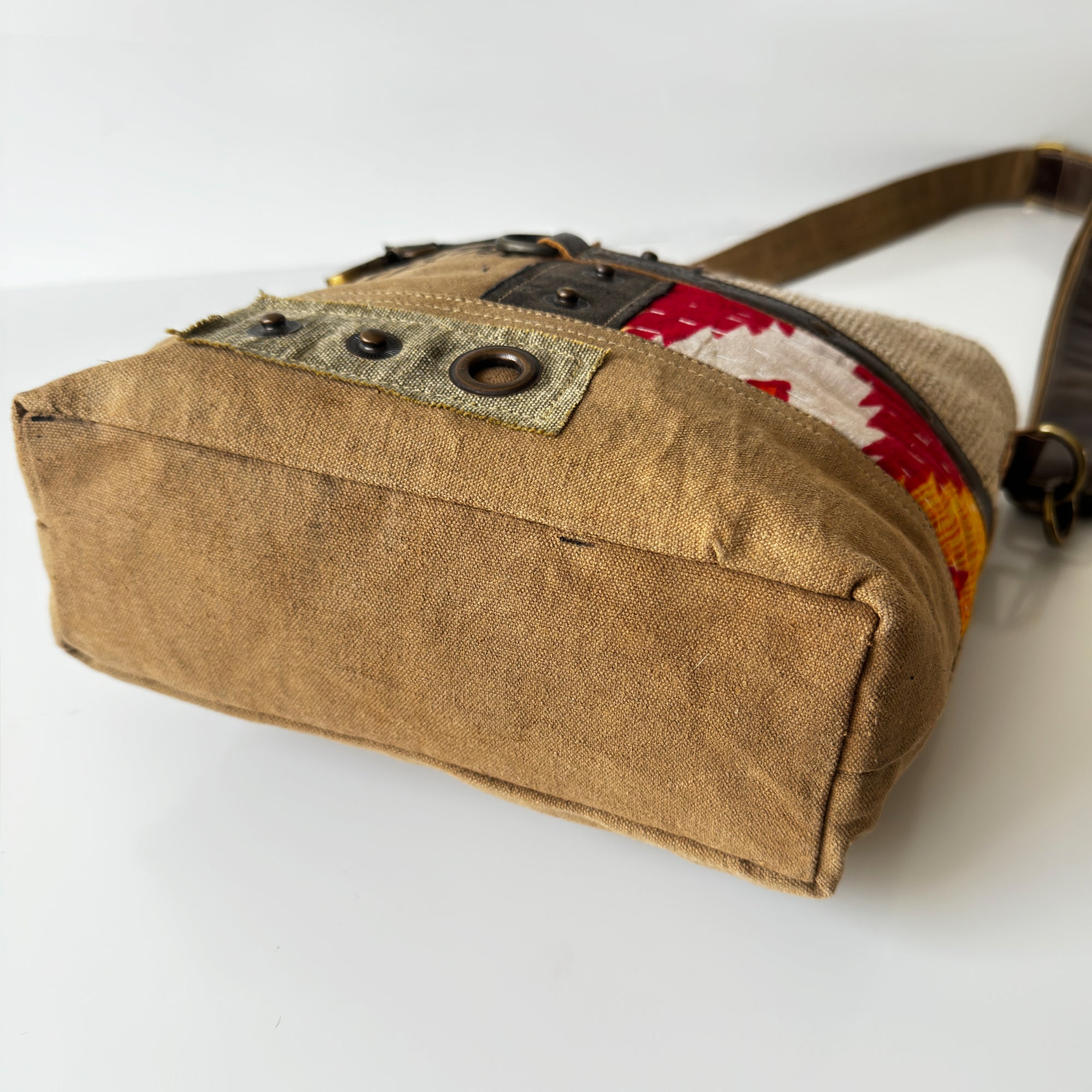 Rugged Canvas Crossbody Travel Bag