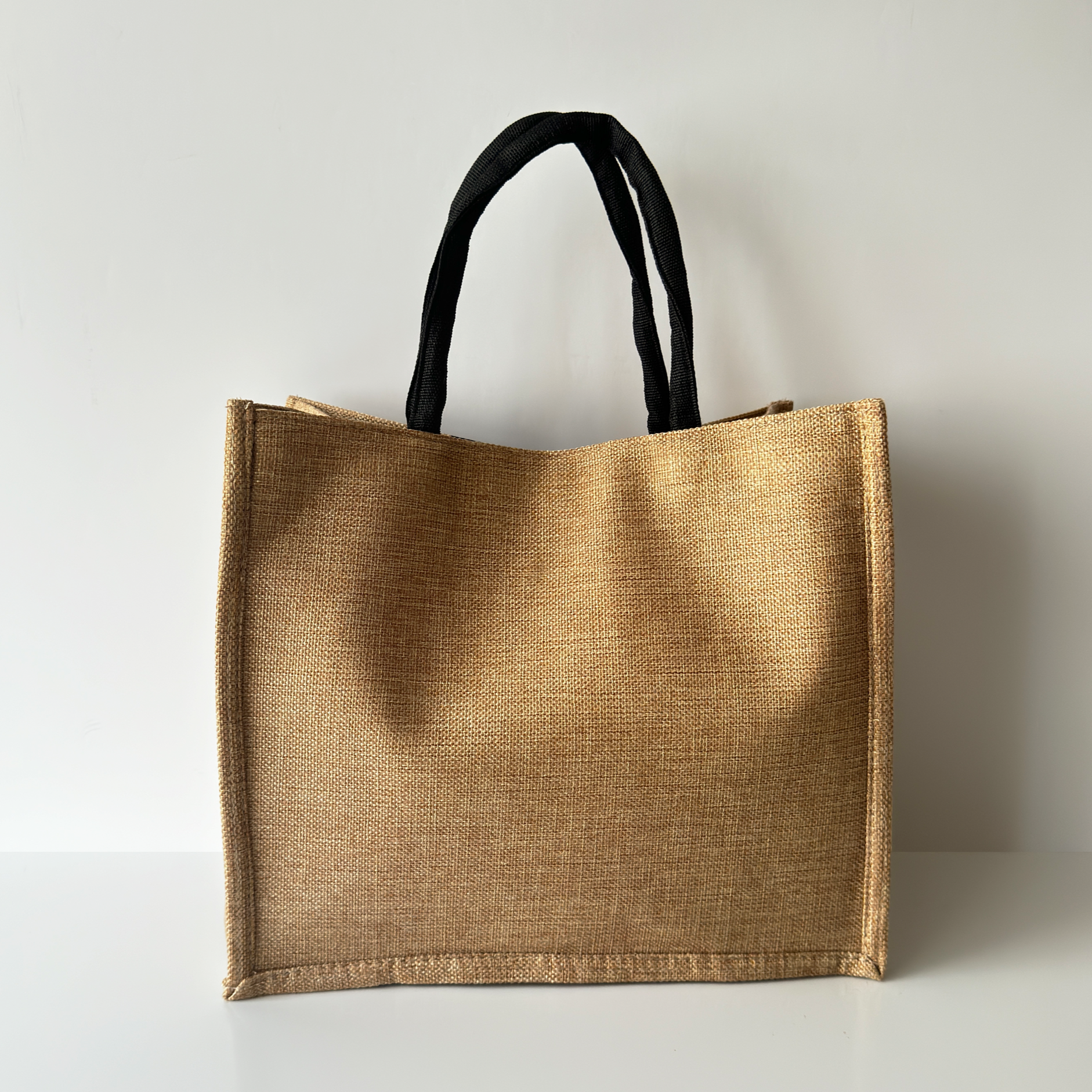 Burlap Tote and Pouch Set