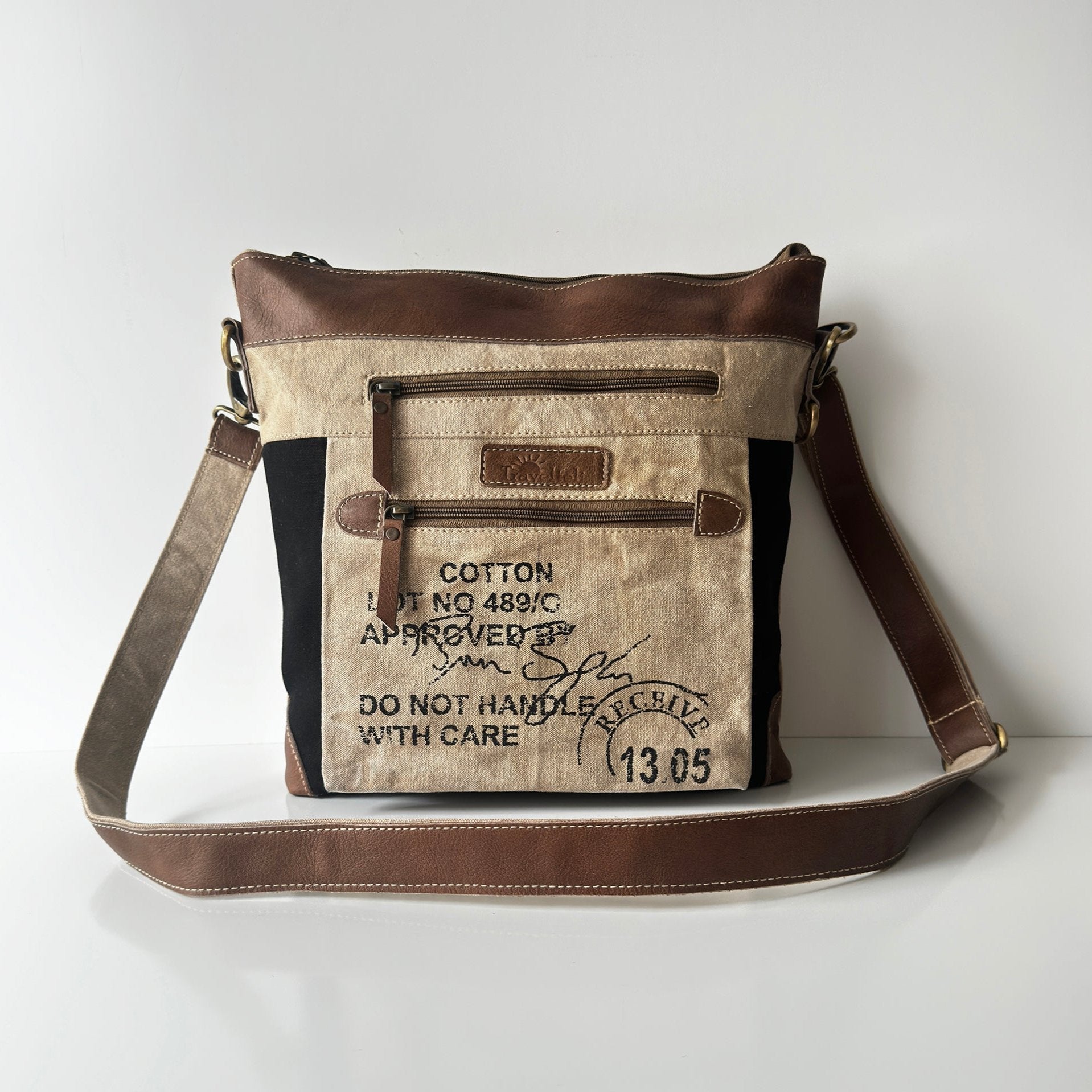 Upcycled canvas handbags sale