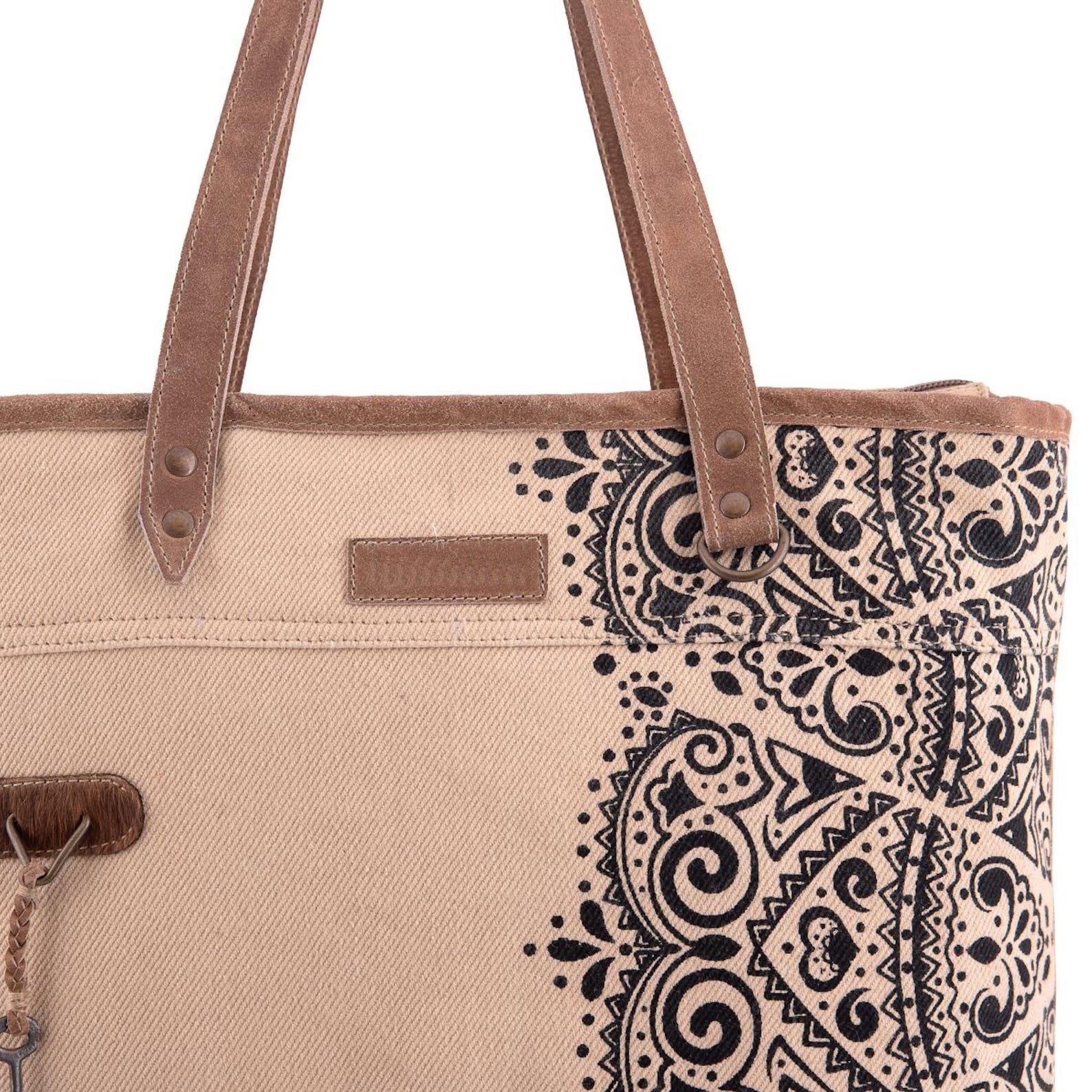 Large Mandala Print Shoulder Bag