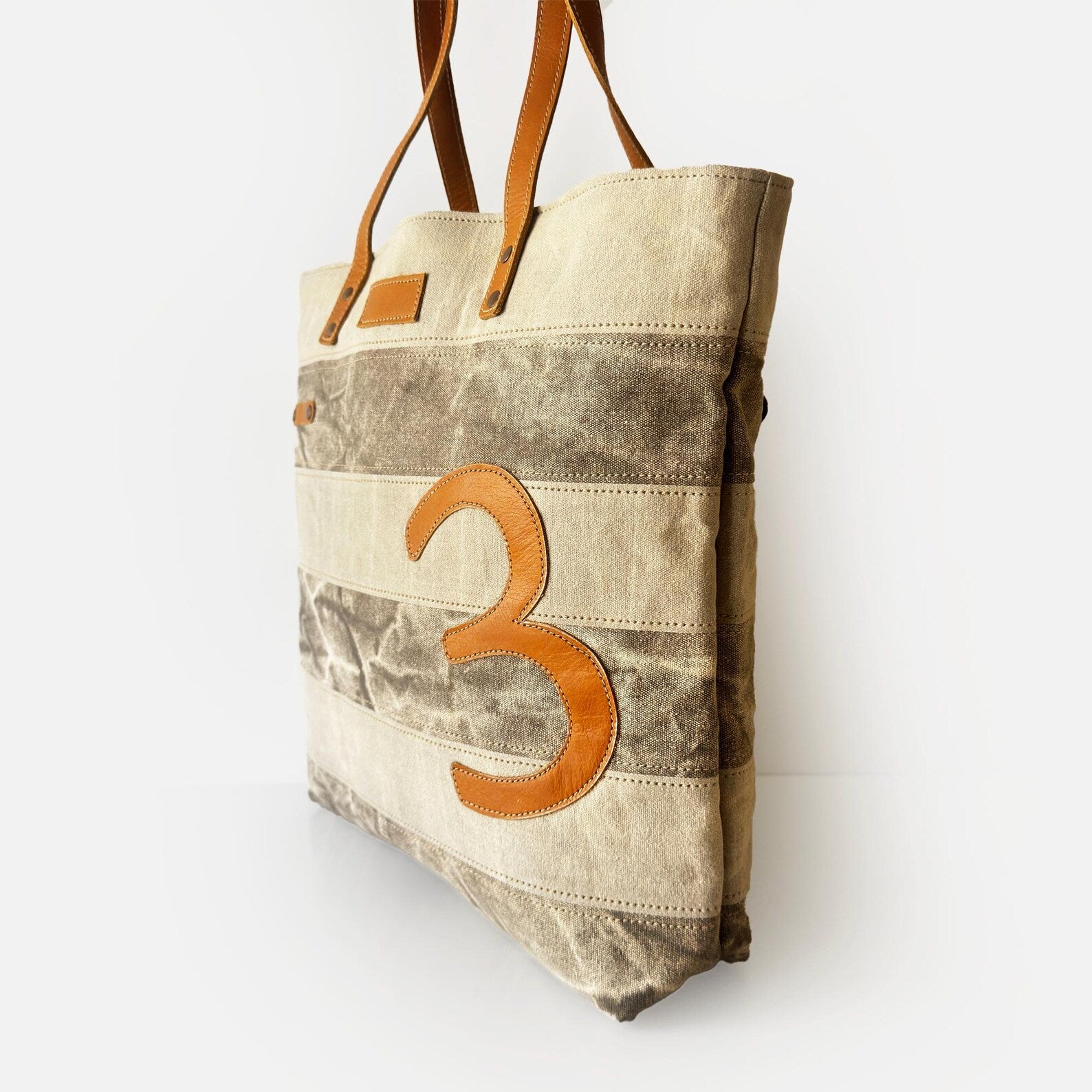 Vintage Style Canvas Tote Bag