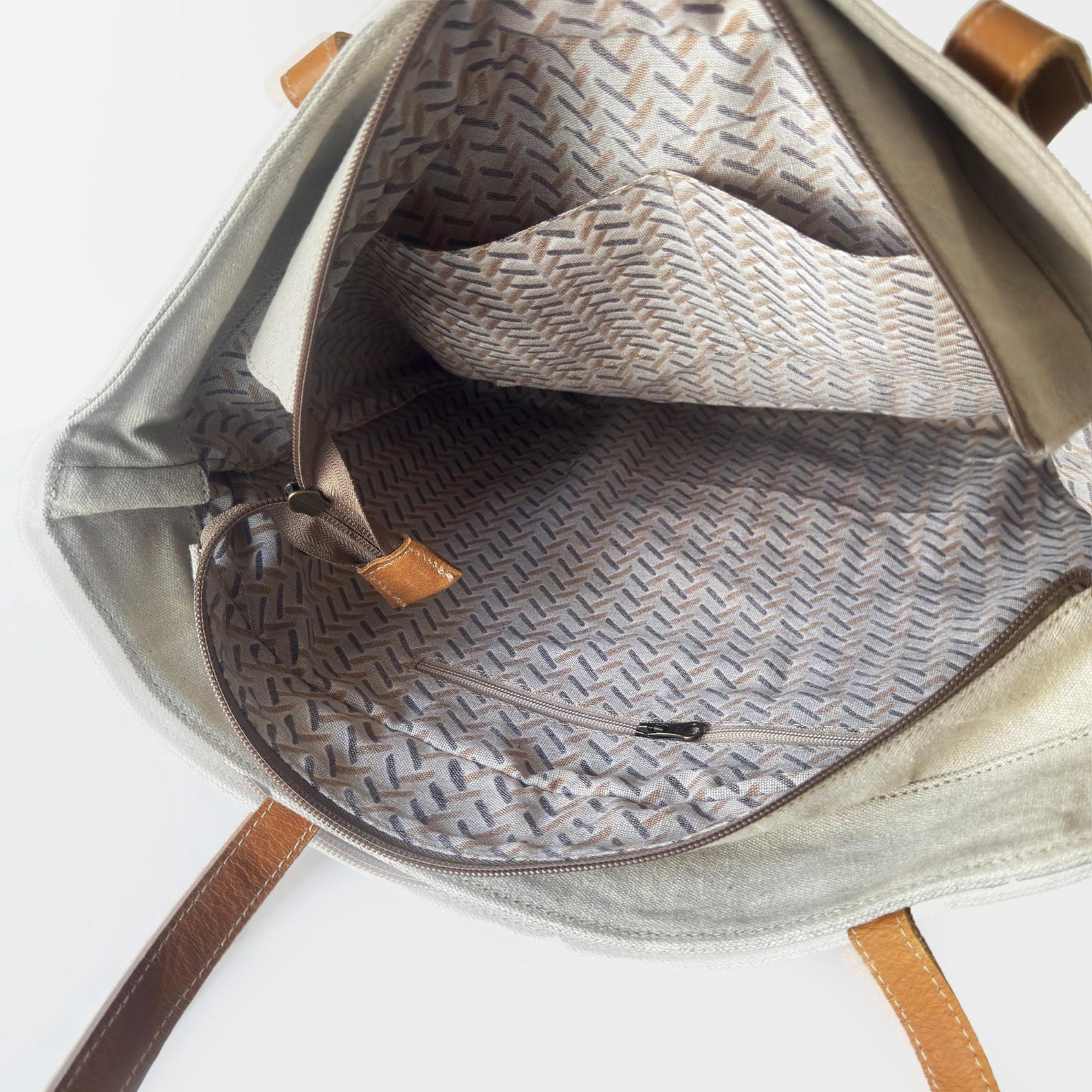 Vintage Style Canvas Tote Bag