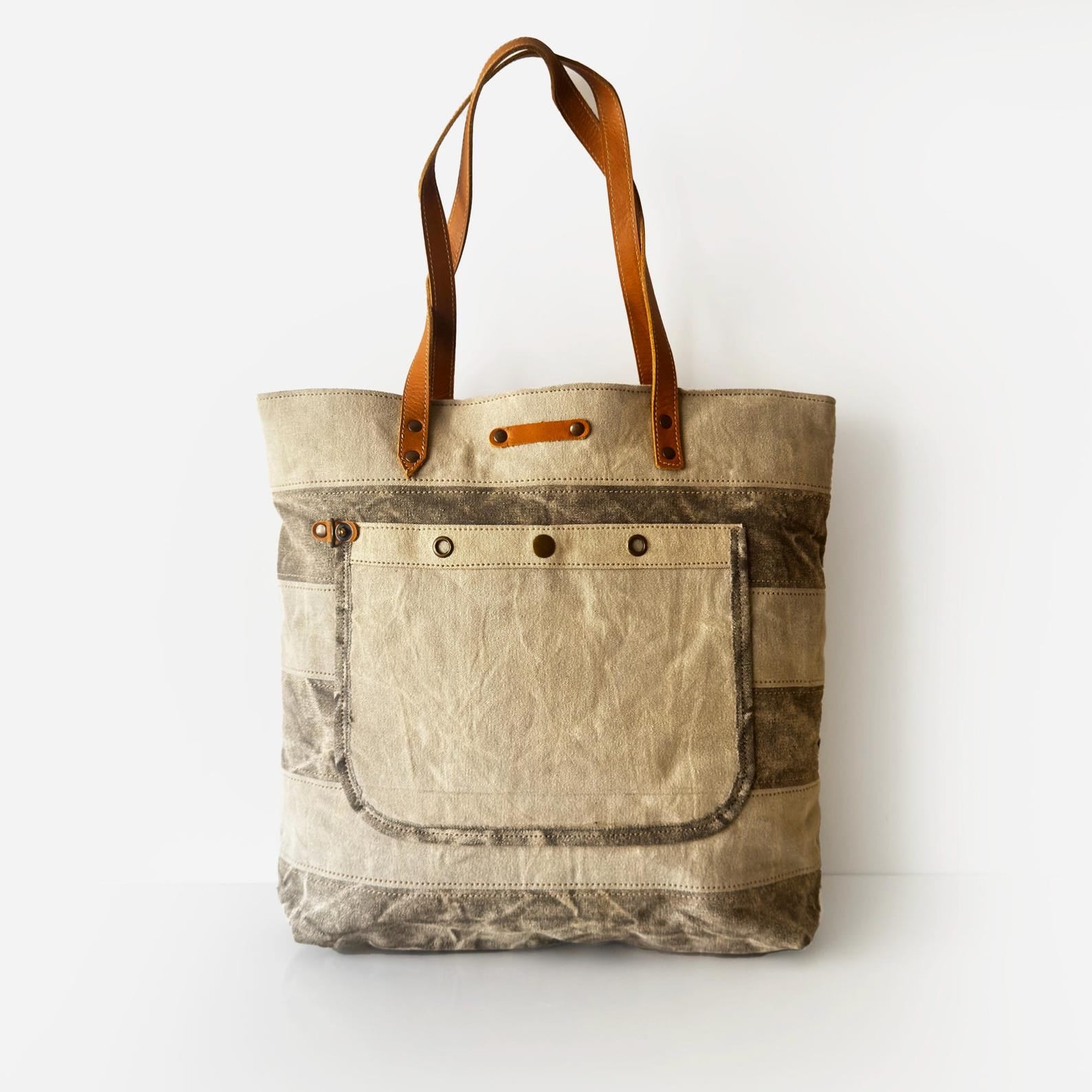 Vintage Style Canvas Tote Bag
