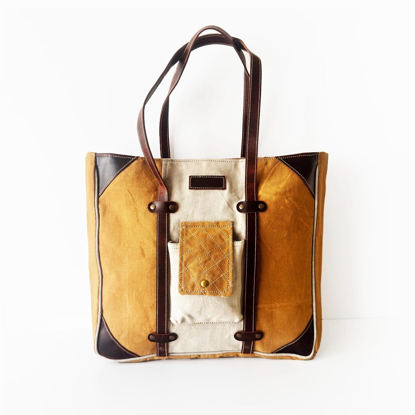 New Jersey Canvas Boho Travel Tote