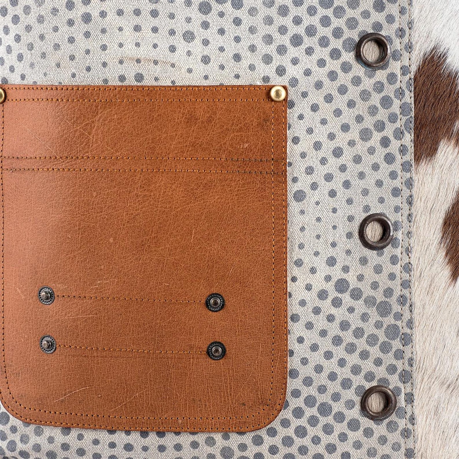 My Favorite Handmade Cowhide and Canvas Tote Bag