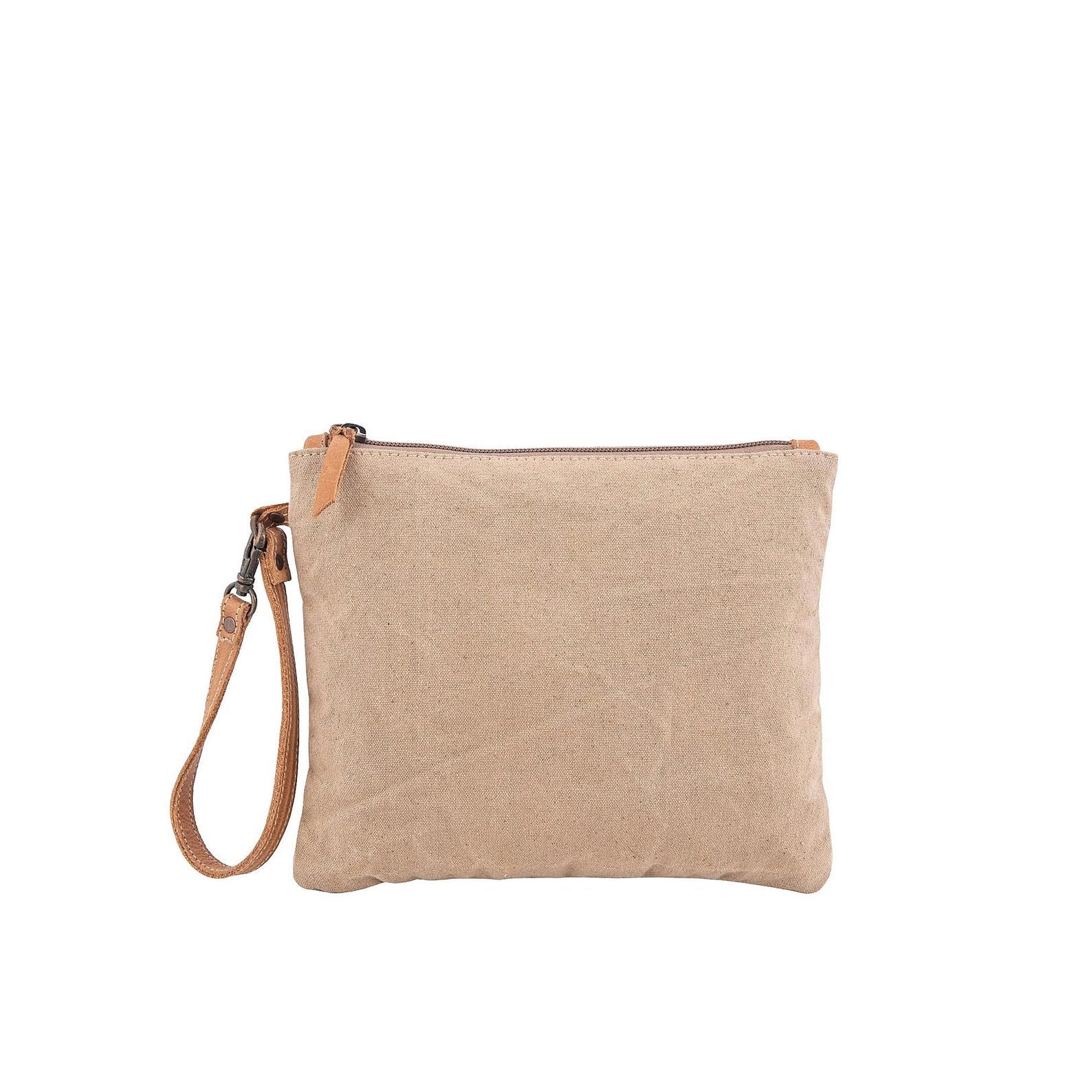 Handmade Canvas and Cowhide Toiletry Bag