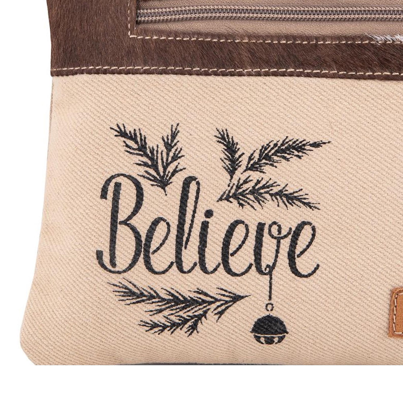 Handmade Canvas and Cowhide Toiletry Bag