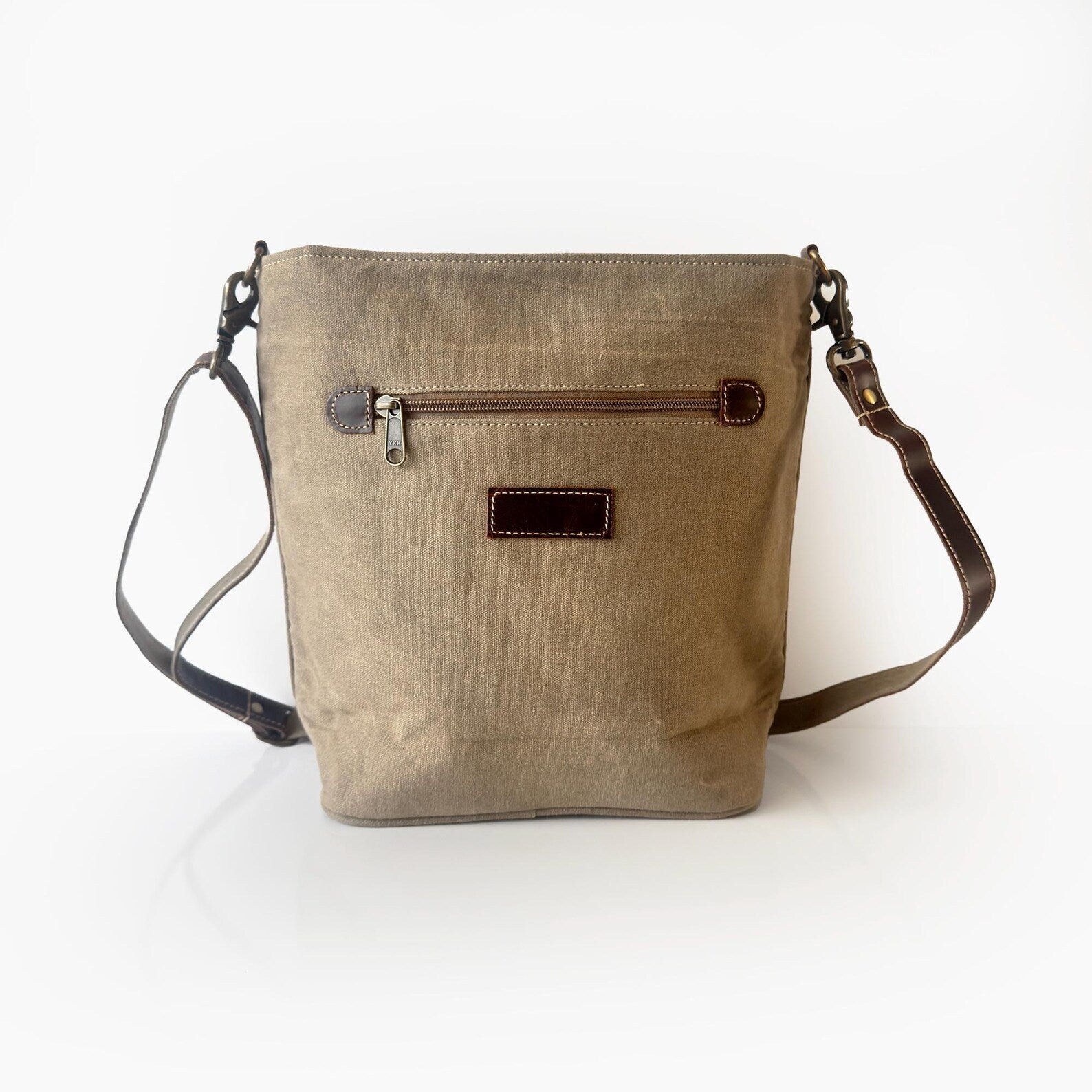 Essential Messenger Bag with Leather Strap