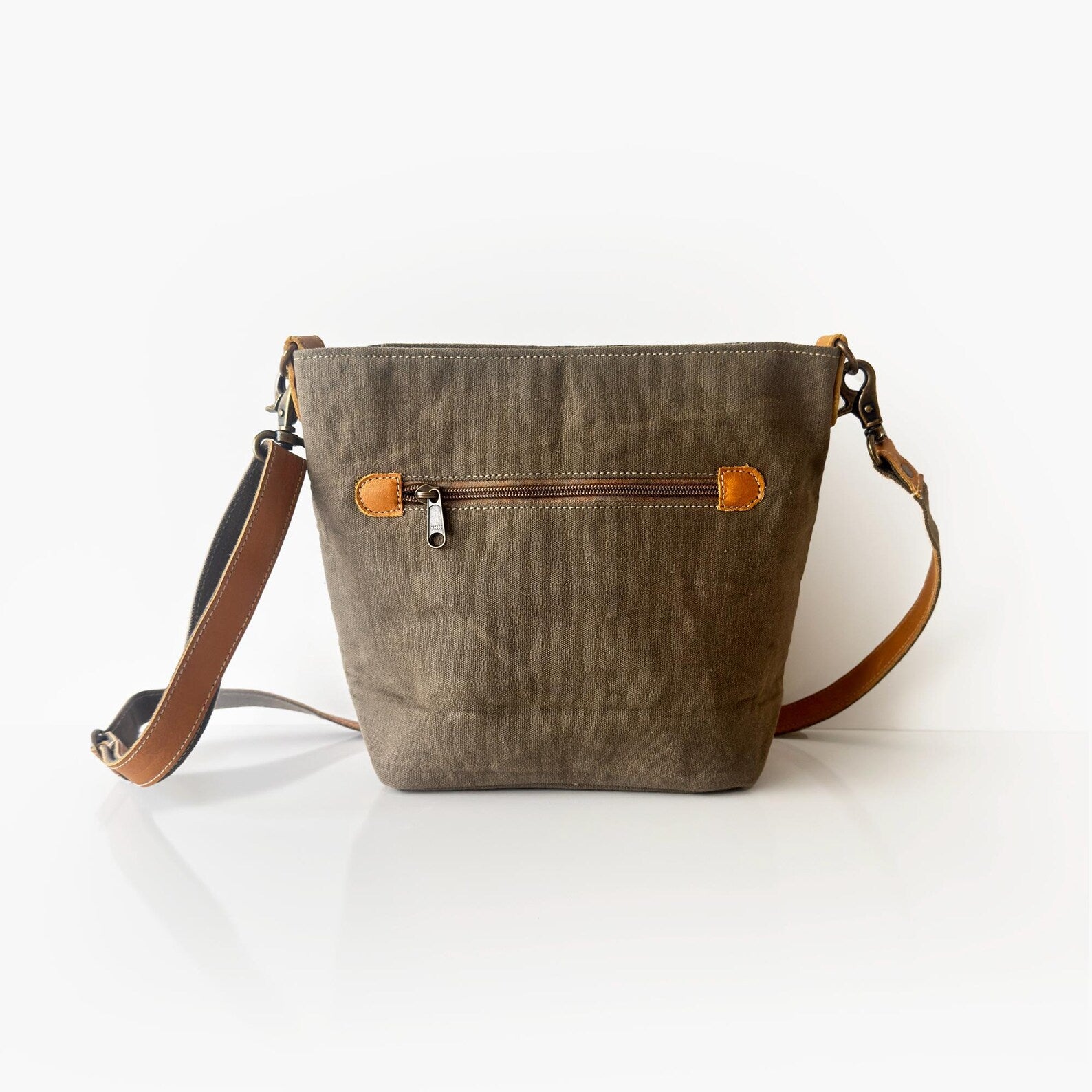 Small Boho Canvas Crossbody Bag