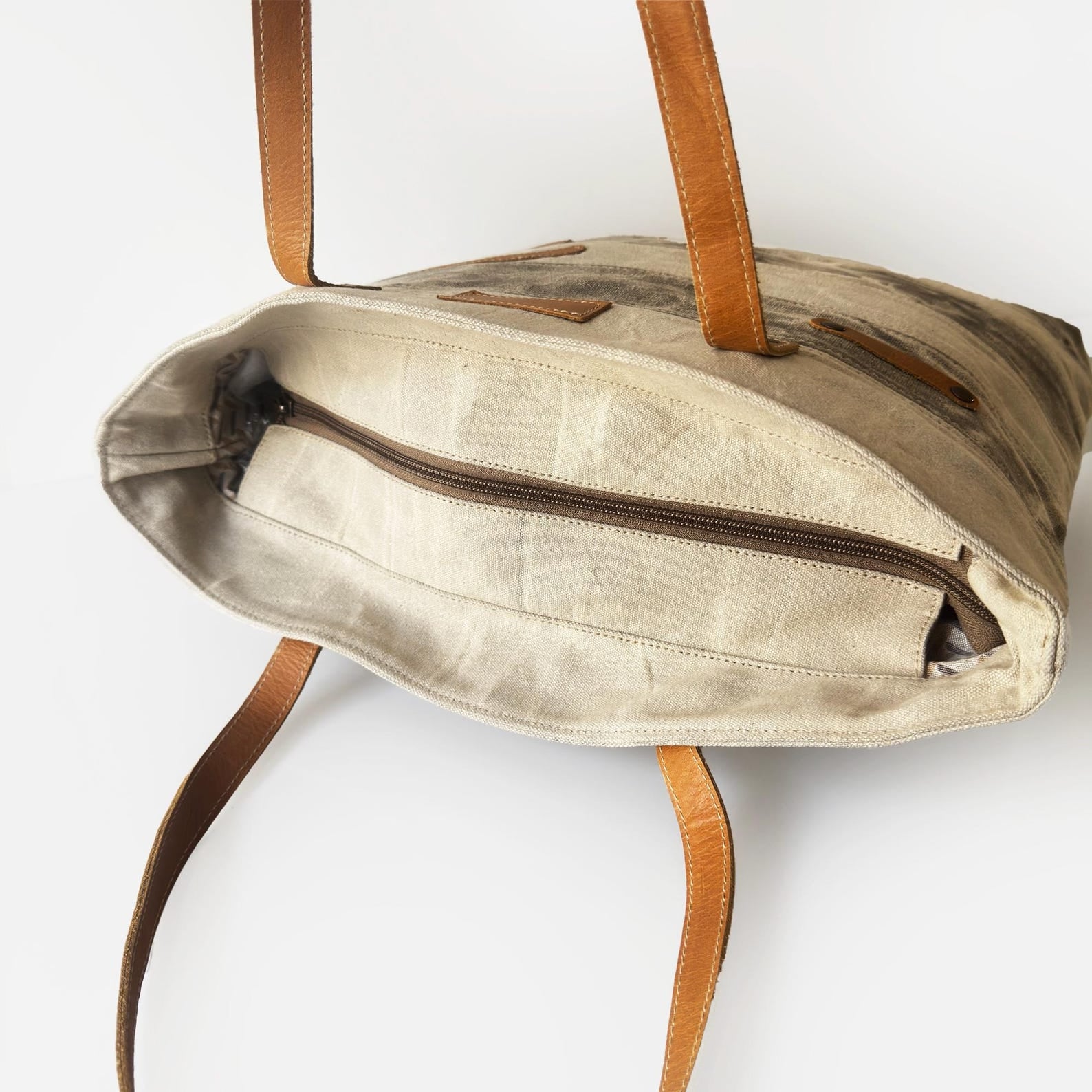 Vintage Style Canvas Tote Bag
