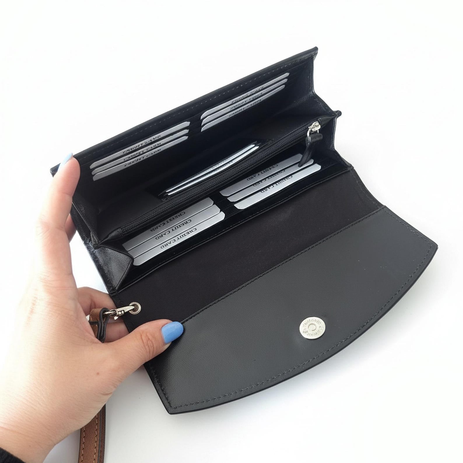 Tooled Leather Tote Bag with Matching Wallet - Western Style Set