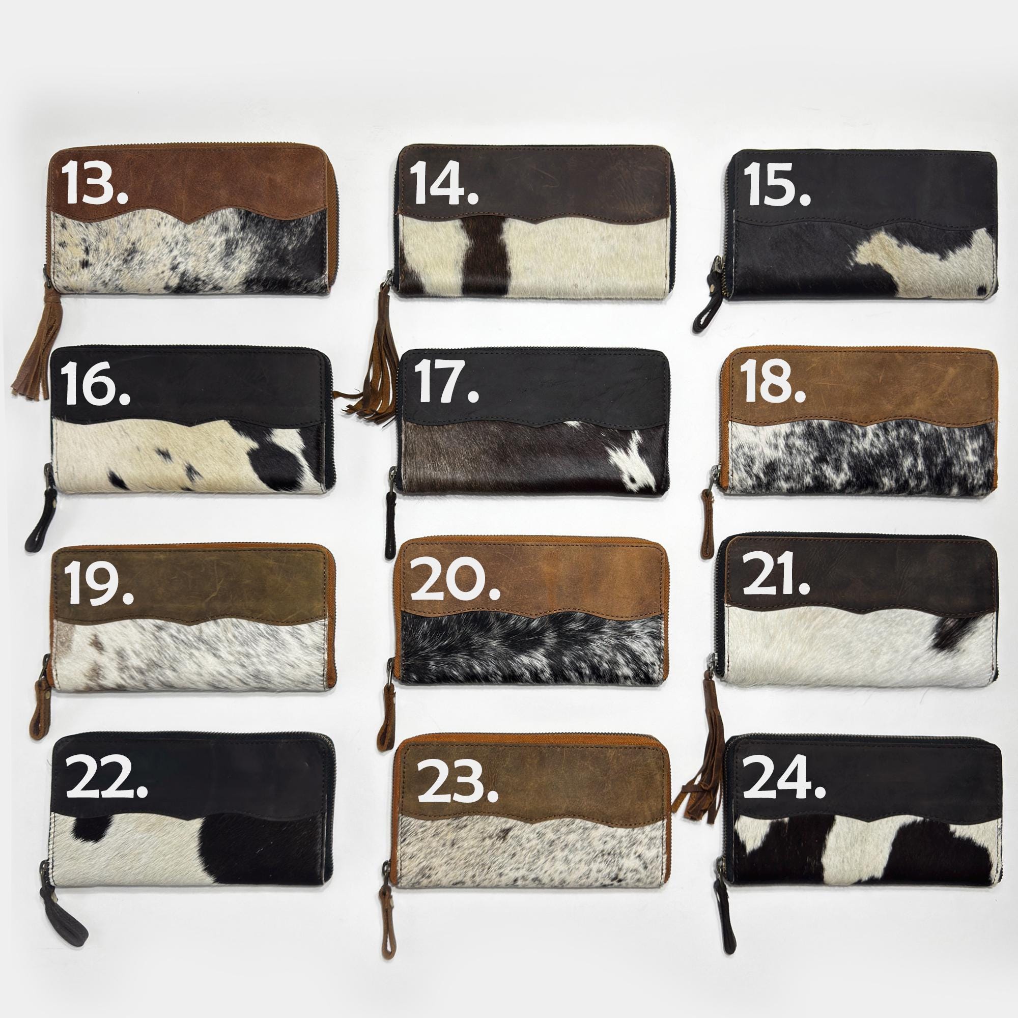 Cute Handcrafted Leather Cowhide Womens Wallet