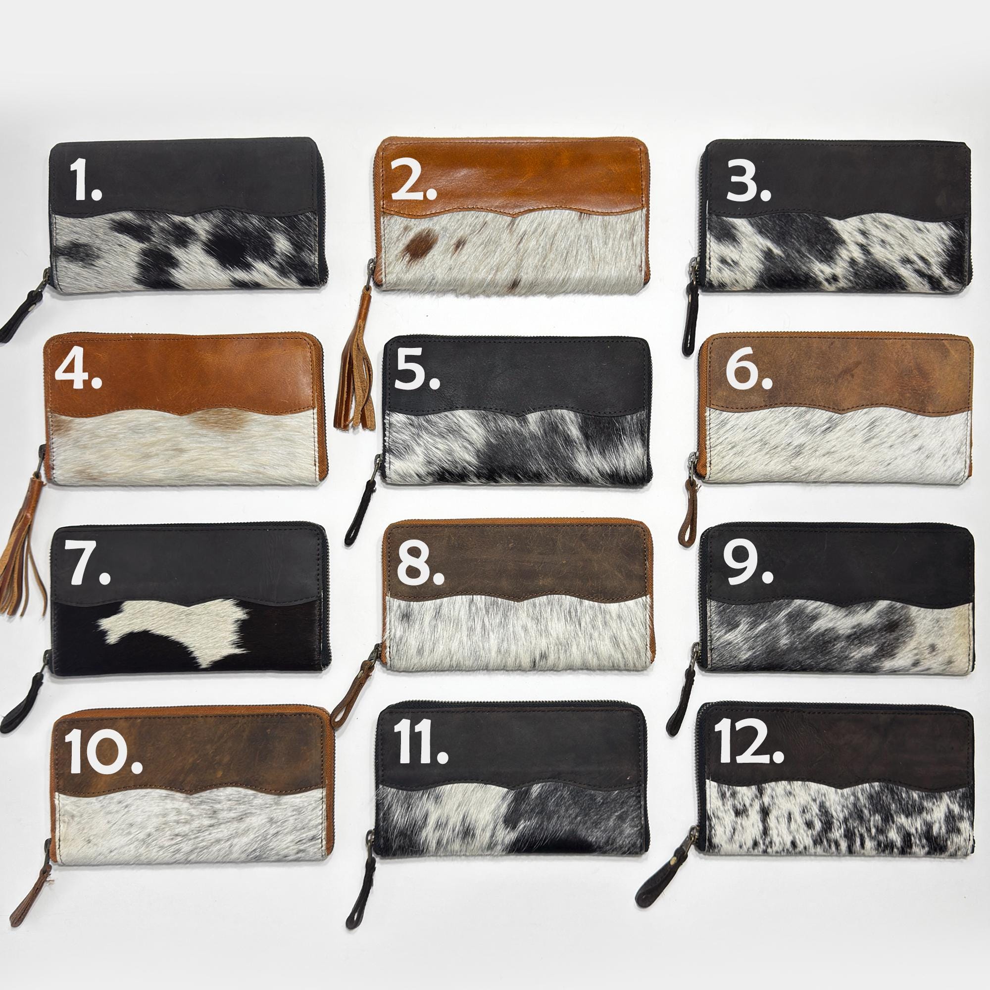 Cute Handcrafted Leather Cowhide Womens Wallet