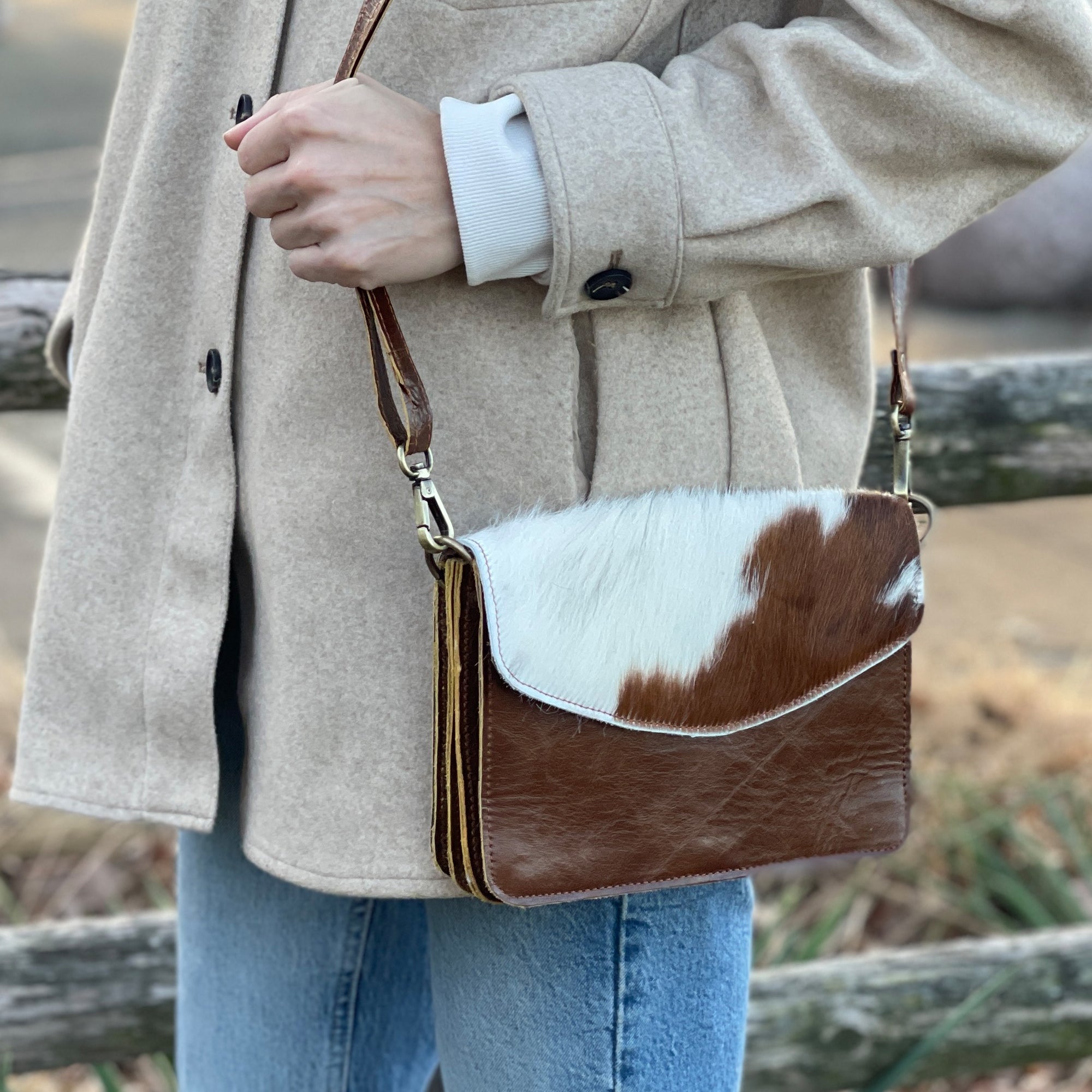 Leather And Cowhide Crossbody Bags