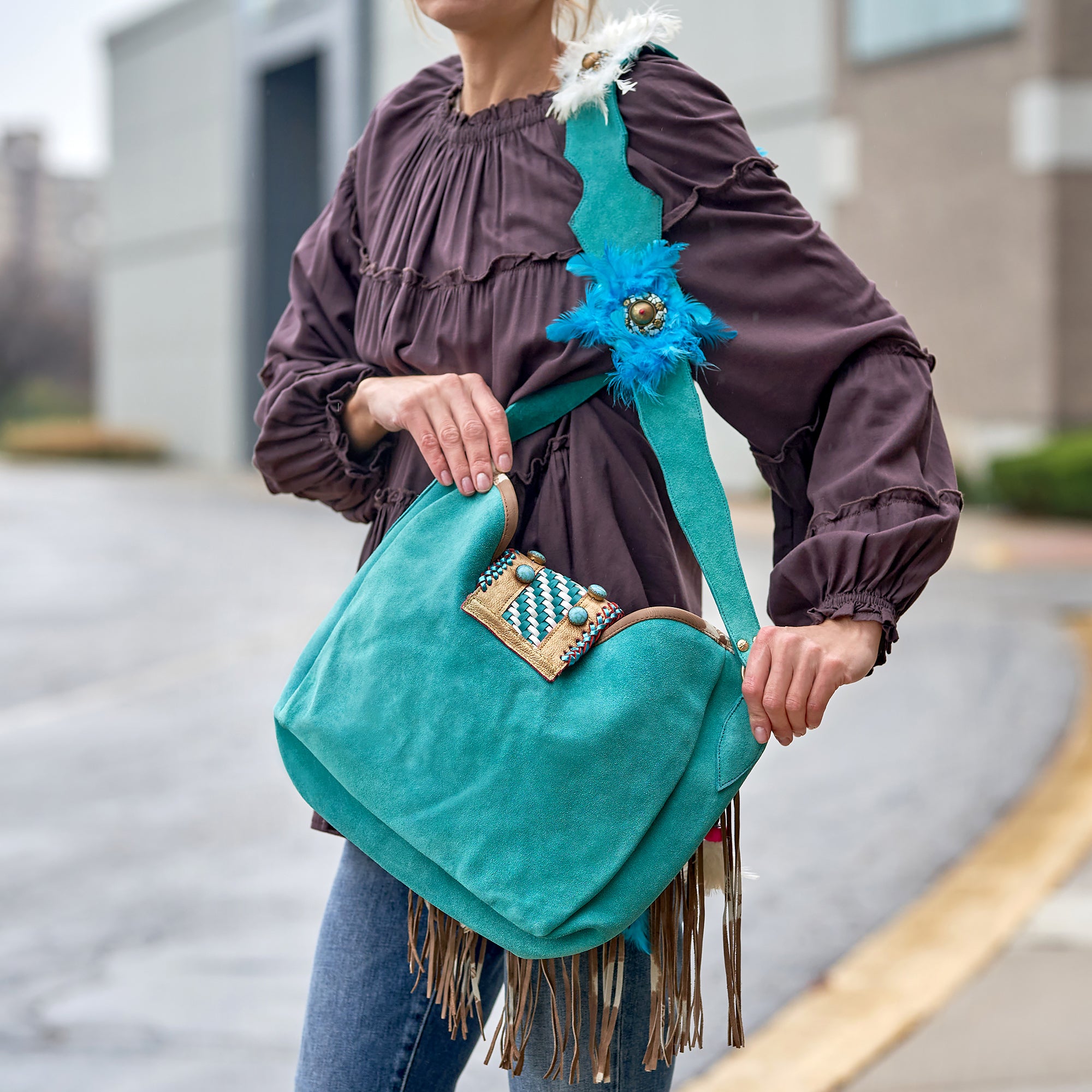 Ellesmerey Turquoise Treasure Shoulder bag